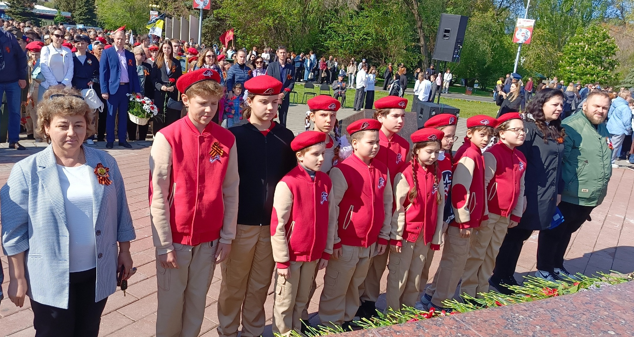 Участие в Торжественном митинге.
